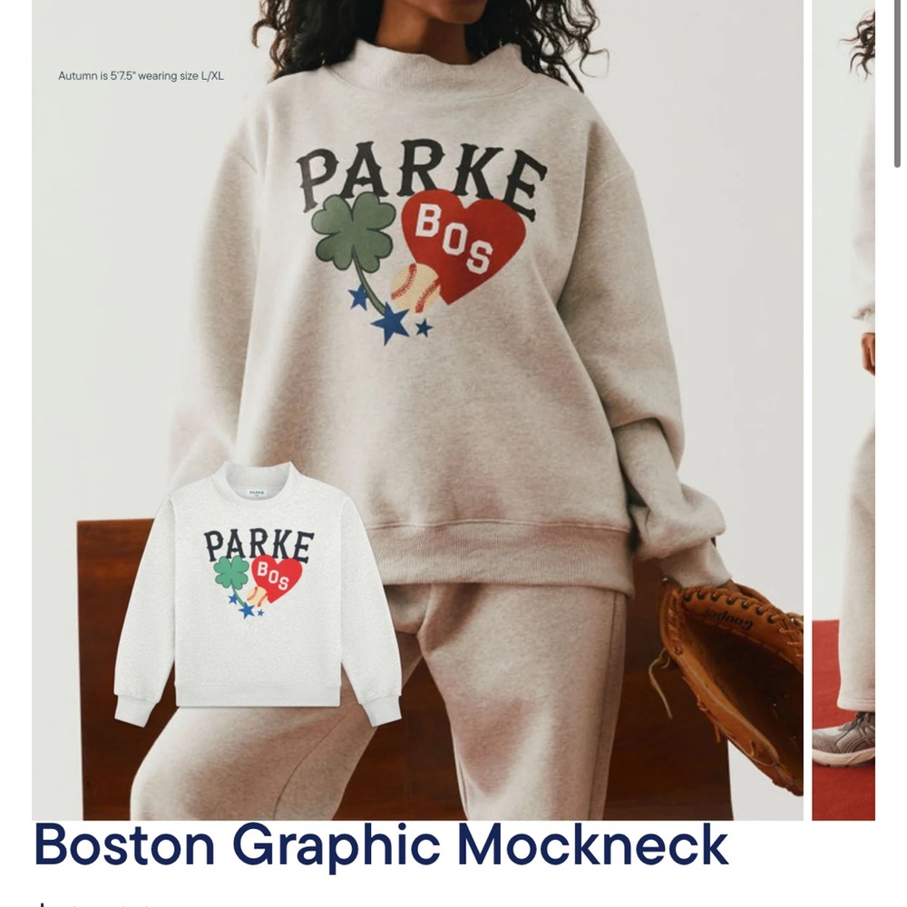 PARKE BOS Graphic Mockneck Sweatshirt